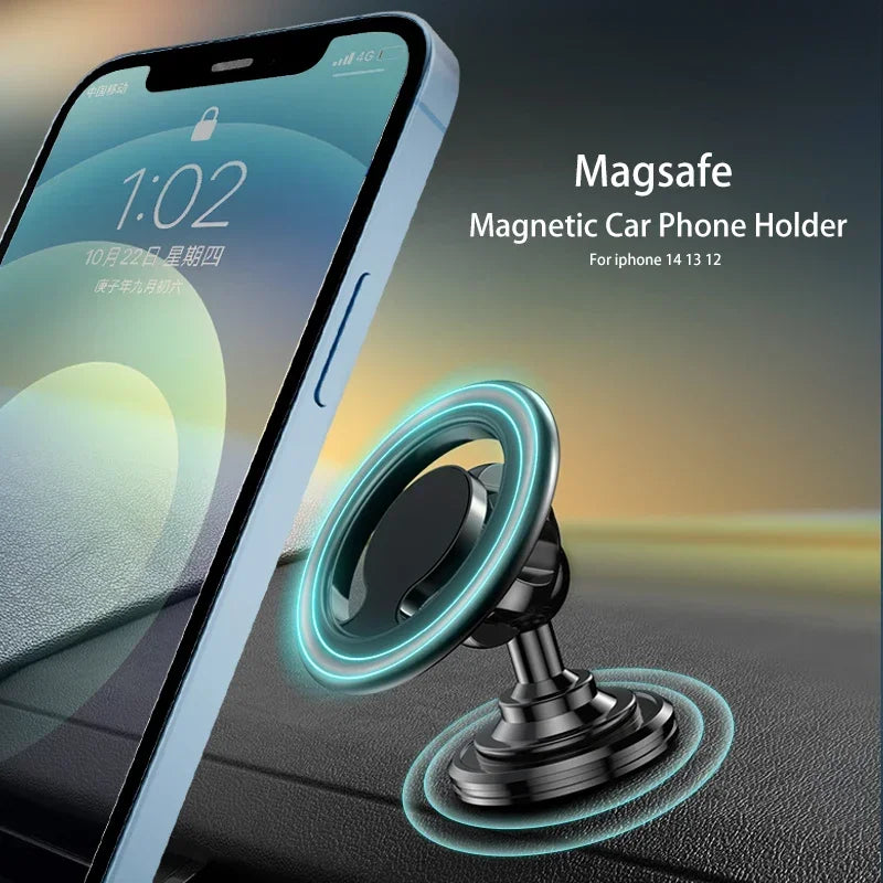 Magnetic Car Phone Holder 15W wireless charge Vent Magsafe Ring Car MountFit for iPhone 14 13 12 Pro  Plus Mini MagSafe Case