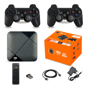 M8 Mini Video Game Console 10000 Games Football Racing Plumber 64GB 4G 4K Game Stick for GBA CP1 Android TV BOX