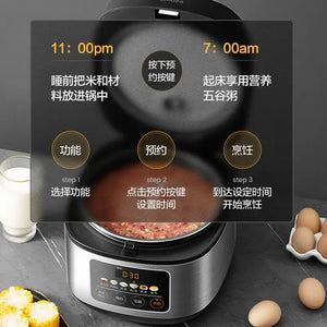 Midea Rice Cooker 4L Household Smart  Reservation Cake Firewood Electric Rice Cooker Reservation Portable Home Kitchen Appliance