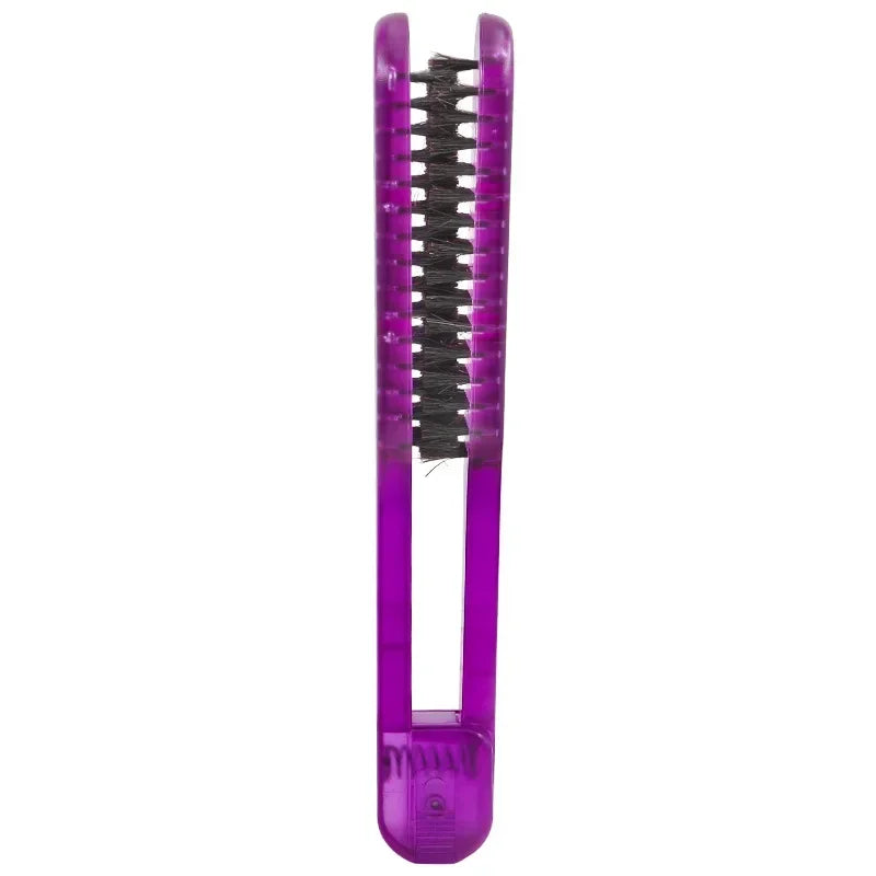 New Pro Ceramic Straightening Comb Double Sided Hair Brush Clamp Hairdressing Natural Fibres Bristle Hair Comb Hairstylig Tool