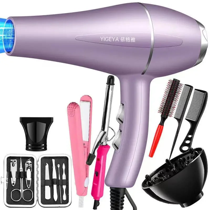 220V Hair Dryer Professional 1200W Gear Strong Power Blow Hair Dryer Brush For Hairdressing Barber Salon Tools Hair Dryer Fan - Stereotech