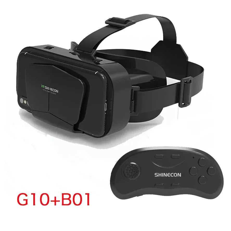 G10 VR Glasses VR Smart Glasses Headset Smart Glasses Helmet Video Game Binoculars For 5-7 Inches Smartphone VR Helmet