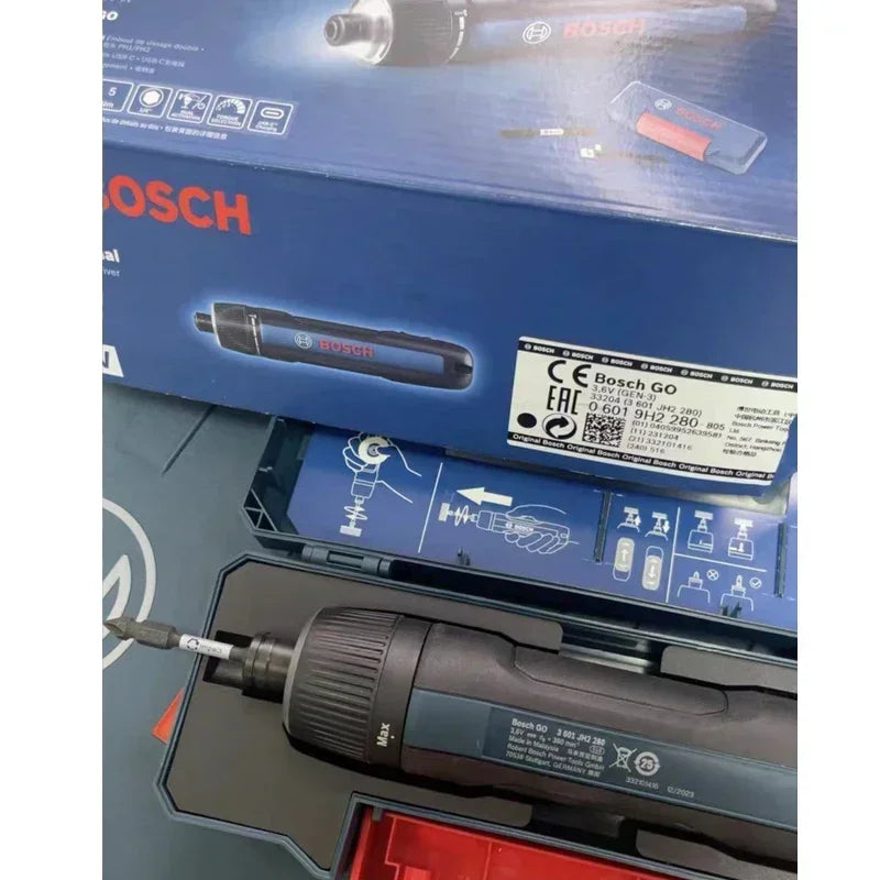 BOSCH GO 3 Cordless Screwdriver 3.6V Lithium-ion Battery Rechargeable Cordless Drill with Box Bosch go3 Professional Tool