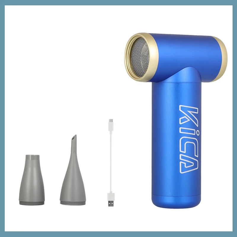 KICA Jetfan 2 Compressed Air Duster Electric Air Dust Blower Portable Cordless Computer Keyboard Cleaner for PC Car 100000RPM