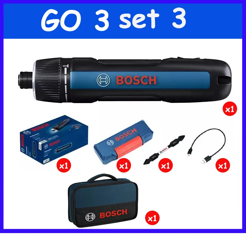 Global Brand BOSCH Go 3 Electric Screwdriver 3.6V 2Ah Cordless Mini Hand Drill Professional Woodwork Screw Driver PK BOSCH GO 2