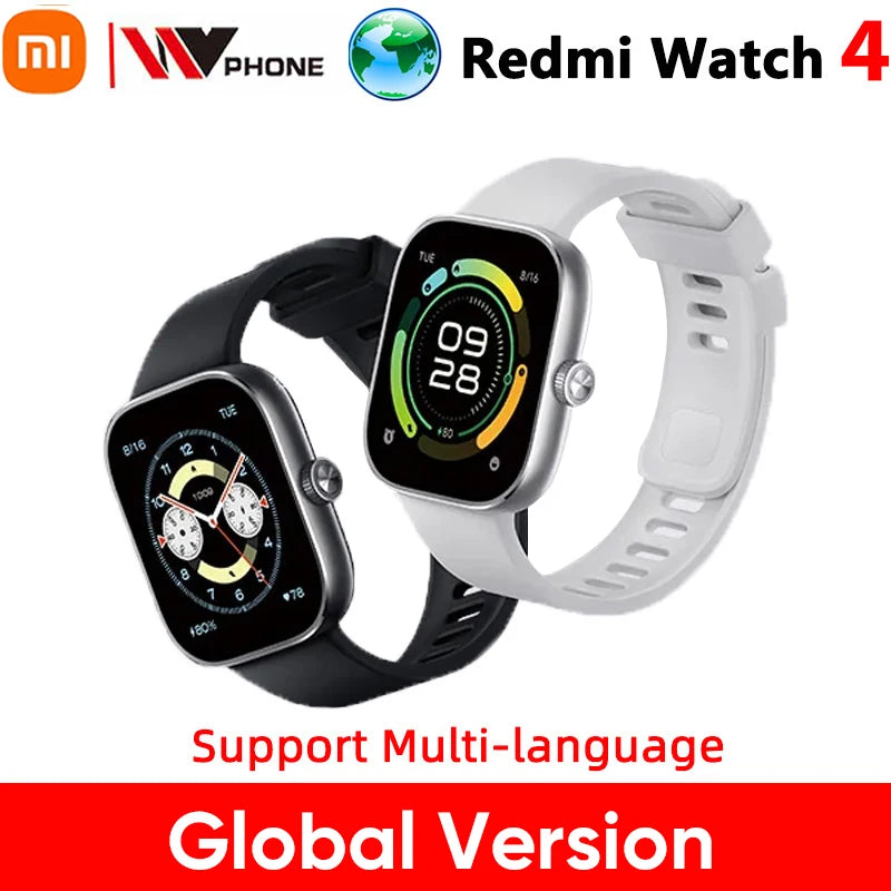 Global Version Redmi Watch 4 Ultra Large 1.97&#39;&#39; AMOLED Display GPS GNSS Smartwatch Bluetooth Phone Call Smart Sleep Monitoring