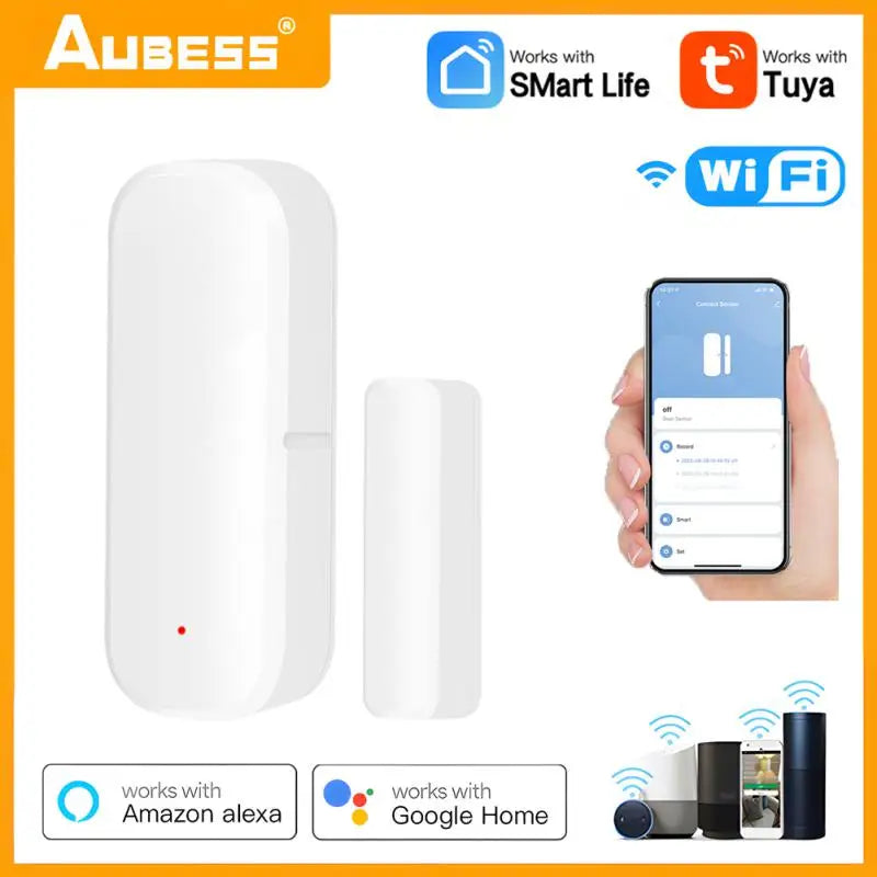Tuya WiFi Smart Door/Window Sensor - Alexa &amp; Google Home Compatible - Stereotech