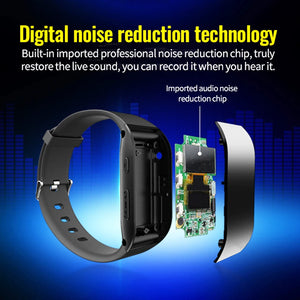 Digital Voice Recorder Watch Smart Voice Control HD Noise Reduce Recording Pen MP3 Player Sport Bracelet Audio Dictaphone16G 32G