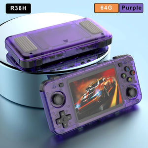 BOYHOM New R36H Retro Handheld Console Open-Source Linux System Classic Game Consoles 3.5 inch IPS Screen Portable Video Player