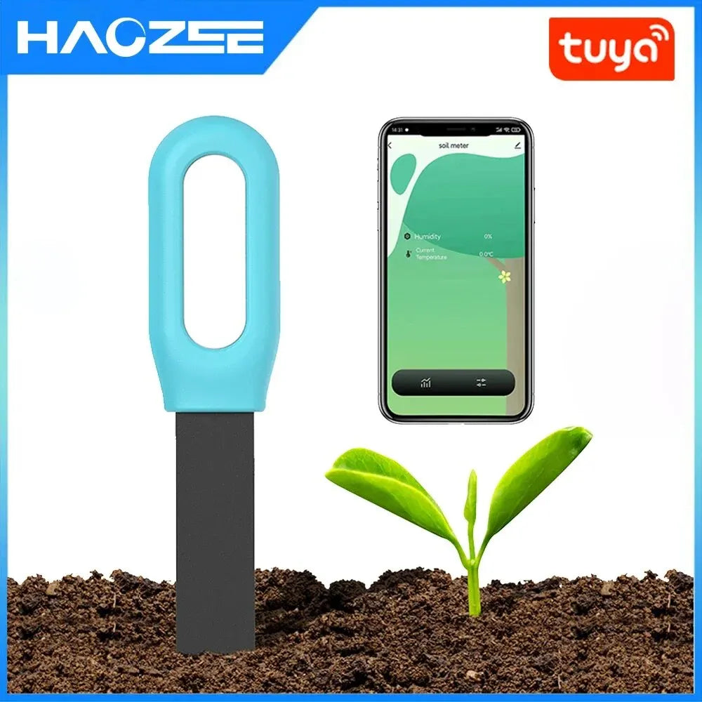 Tuya Smart Bluetooth Soil Tester Temperature and Humidity Meter Thermo Hygrometer Garden Automation Irrigation Detector - Stereotech