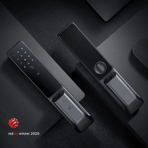 Global Version Lockin Smart Door Lock S30 Pro Push-pull Model Fingerprint Password Unlock Detect Alarm Work with Mijia App