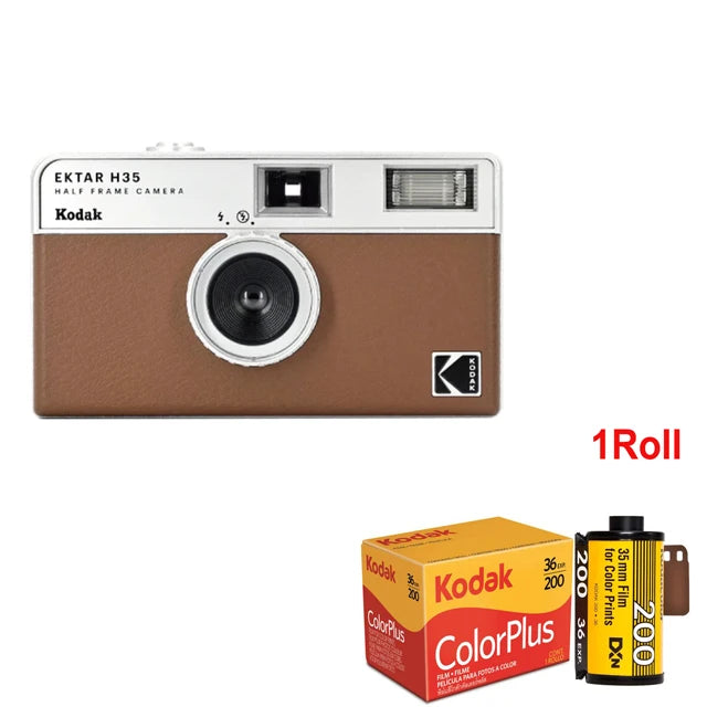 Original Kodak Camera EKTAR H35 Half Frame Camera 35mm Film Camera Reusable Film Camera With Flash Light Birthday Christmas Gift
