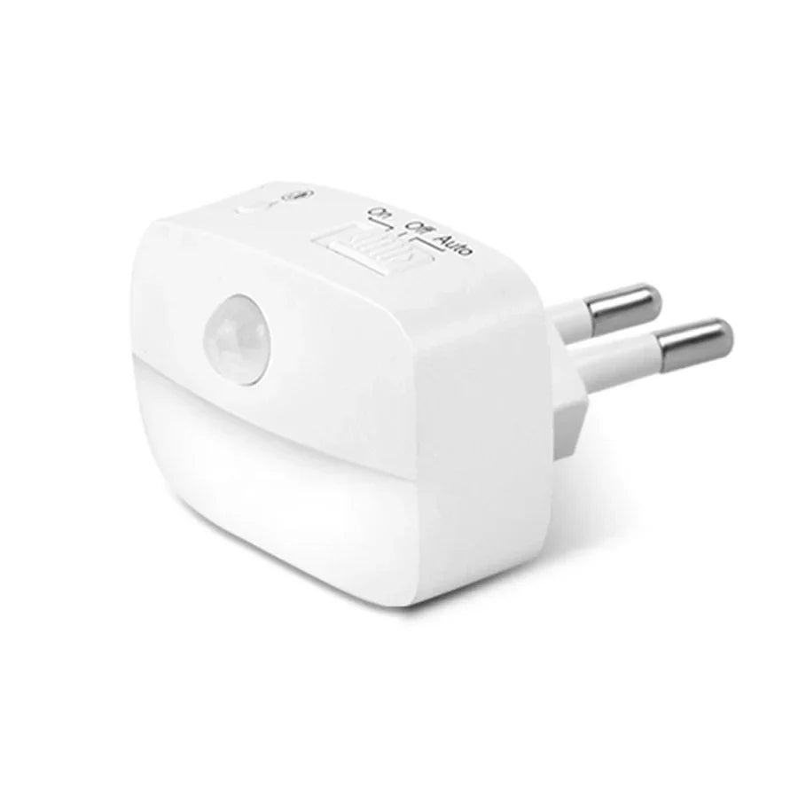 EU US Socket Led Night Light with Motion Sensor AC 85-265V PIR Human Induction Lamp 3 Colors Plug in Wall for Bedroom Hallway