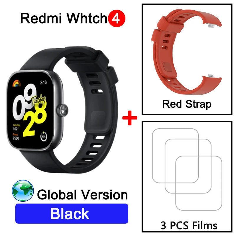 Global Version Redmi Watch 4 Ultra Large 1.97&#39;&#39; AMOLED Display GPS GNSS Smartwatch Bluetooth Phone Call Smart Sleep Monitoring