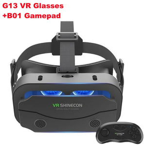 G13 IMAX Giant Screen Virtual Reality 3D Glasses Google Cardboard Box VR Helmet for 4.7-7" Phone,Support Game Controller Player