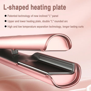 Showsee 2 In1 Hair Straightener Curler E2 Profession Ceramics Hairdressing Styling Tools Electric Curling Iron