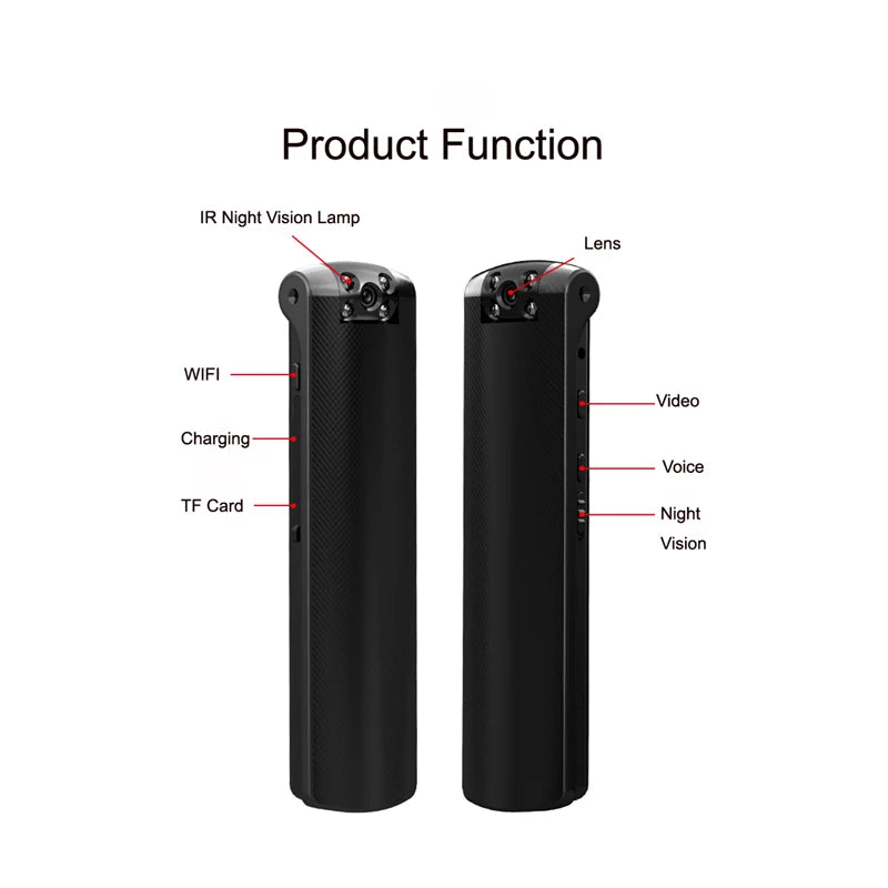 1920*1080p HD portable wifi Mini Camcorders recording pen mini camera video monitor surveillance camera rotatable camera lens