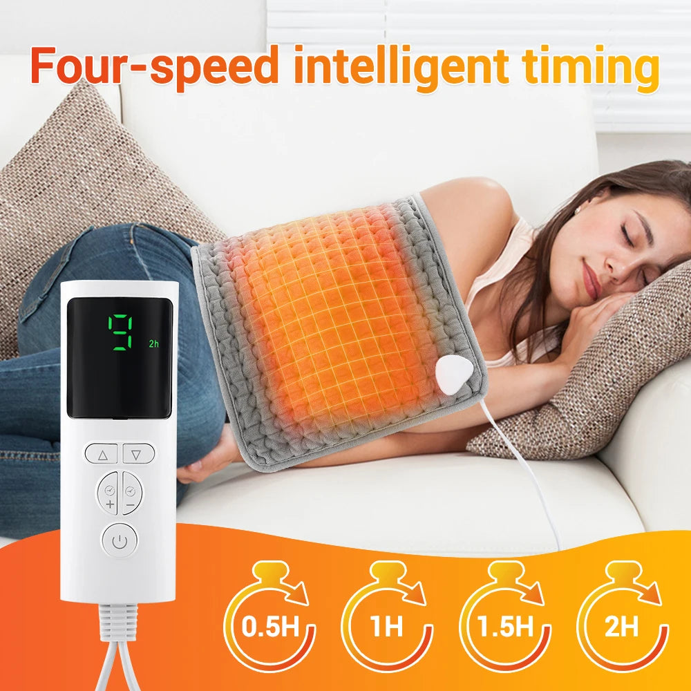 2 In 1 Electric Heating Pad Waist Belt Back Belly Menstrual Uterus Warming Heated Mat Winter Thermal Blanket For Sofa Bed