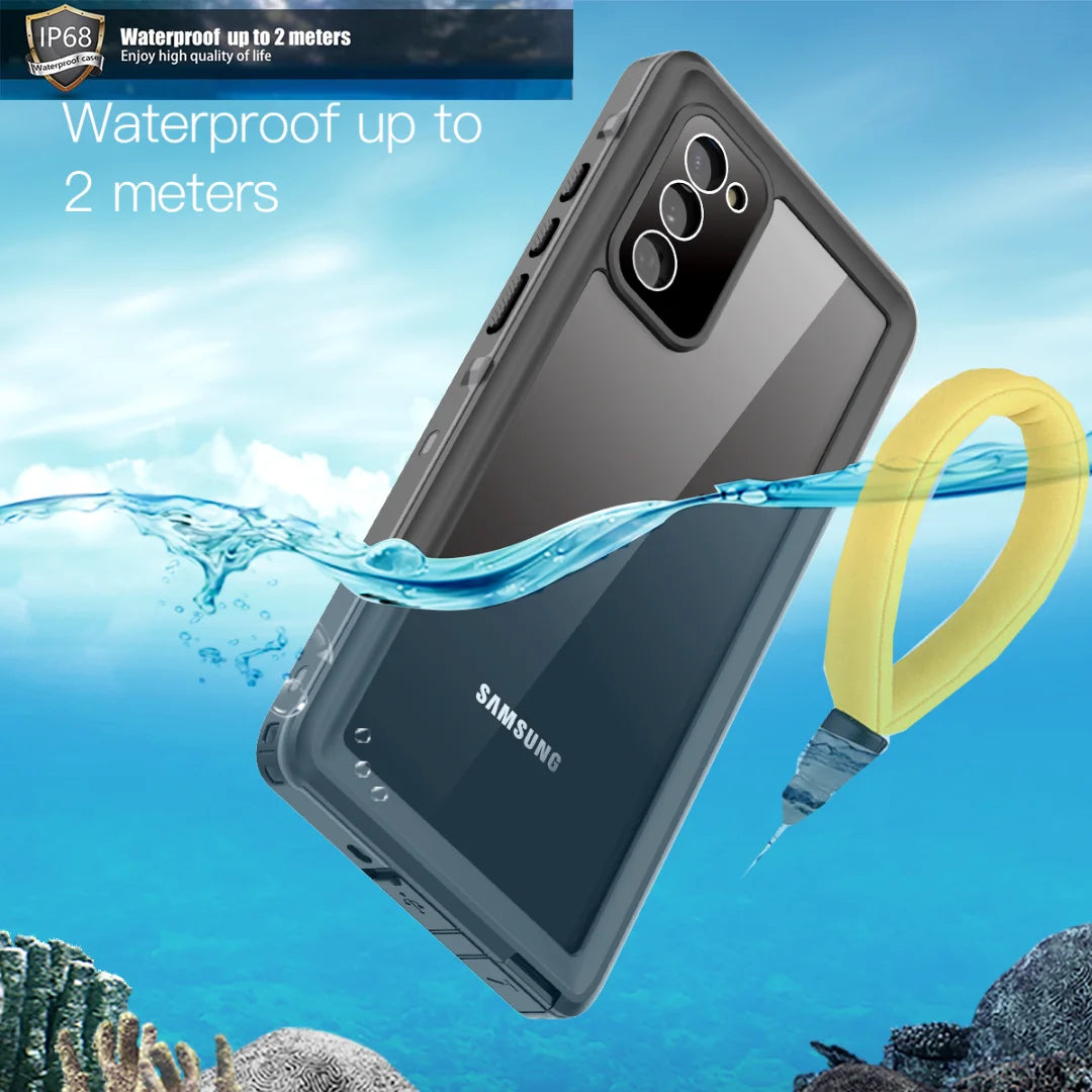 IP68 Waterproof Case For Samsung Galaxy S24 Ultra S23 FE S22 S21 S20 Plus Note 20 A53 A32 A13 Outdoor Swimming Phone Cover