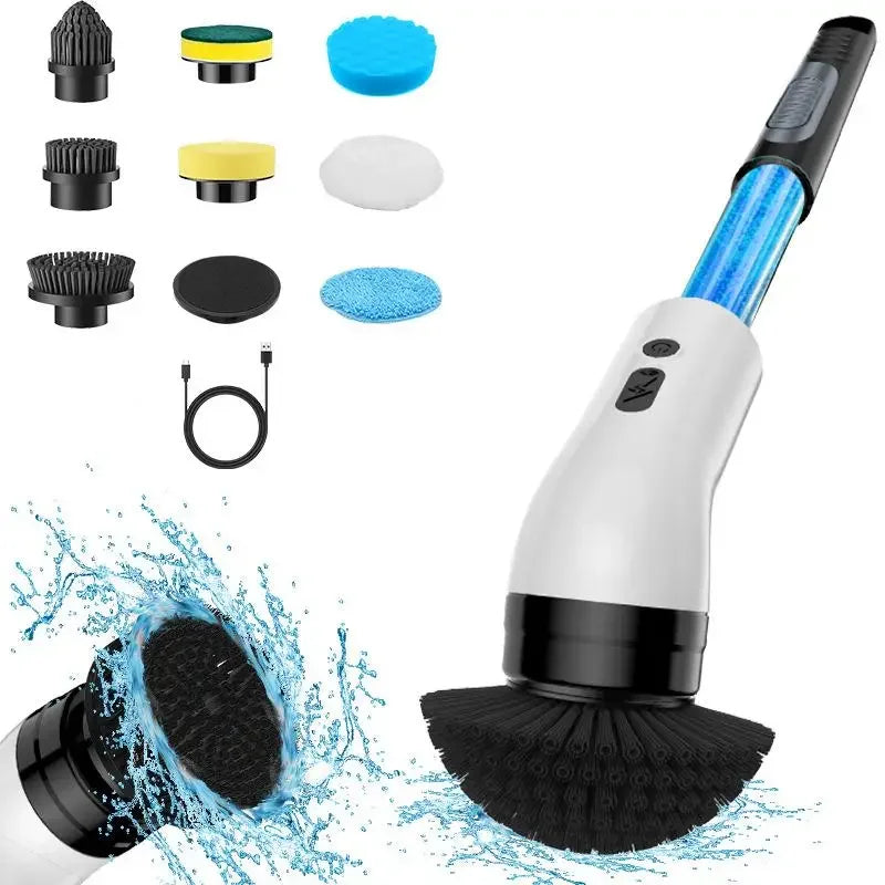Xiaomi 9-in-1 Wireless Electric Cleaning Brush Multifunctional Rechargeable Bathroom Automatic Rotating Cleaning Machine Home