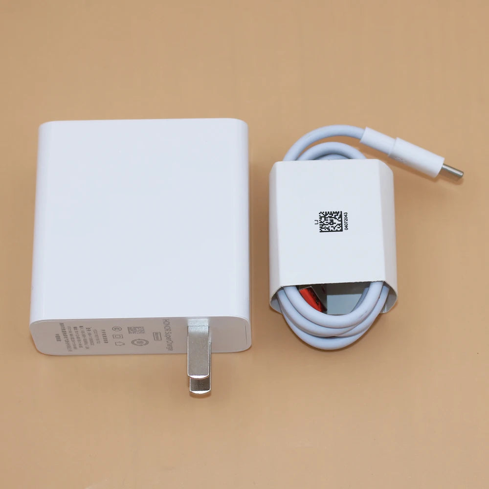 Honor SuperCharge Max 100W Charger EU/US/UK Plug Power Adapter 6A Type C Cable For Honor 70 60 Pro 50 Magic 3 Magic4 X30