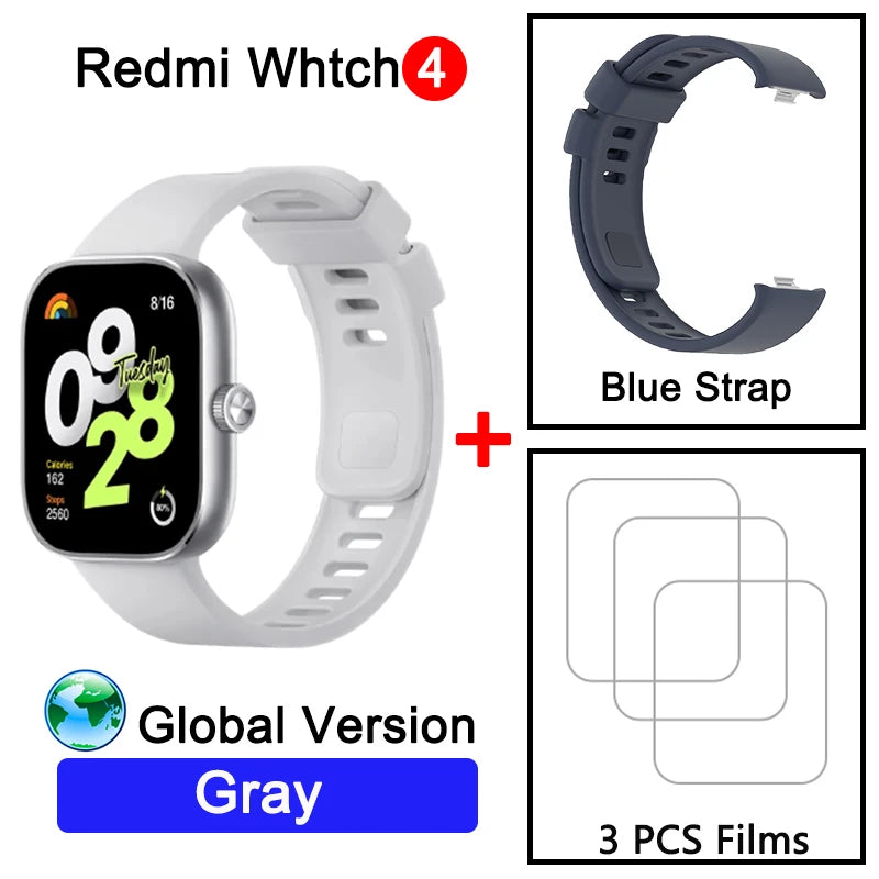 Global Version Redmi Watch 4 Ultra Large 1.97&#39;&#39; AMOLED Display GPS GNSS Smartwatch Bluetooth Phone Call Smart Sleep Monitoring