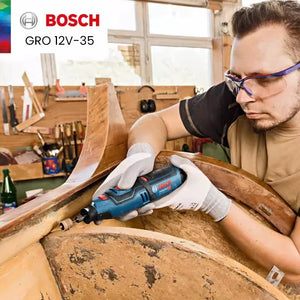 Bosch GRO 12V-35 Wireless Rotary Tool 12V 2.0Ah 3.0Ah Li-Battery Mini Electric Grinder Polishing Cutting Machine Electric Drill