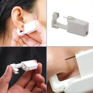 20pcs Safety Ear Piercing Gun Kit Disposable Disinfect Safety Earring Piercer Machine Studs Nose CLip Body Jewelry Piercing Tool - Stereotech