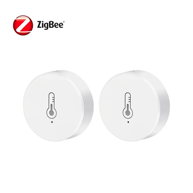 Tuya Smart ZigBee Temperature And Humidity Sensor Battery Powered Indoor Mini Hygrometer Work With Alexa Google Home