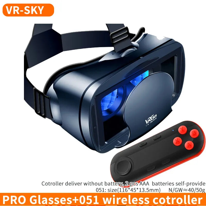 VR Virtual Reality 3D Glasses Box Headset Helmet Blu-ray VRG PRO  For IOS Android 5-7 inch Smartphone