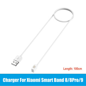 Charger For Xiaomi Smart Band 9 8 Pro 8 Active 7Pro 7 6 NFC 5 Mi Smart Band 4 3 2 Bracelet USB Dock Magnetic Charging Cable
