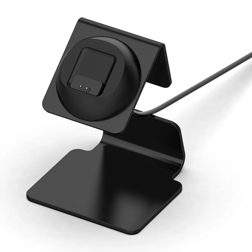 Charger Charging Stand for Xiaomi Mi Band 8 Aluminium Charger Desk Holder Silicone Card Coil Non-Slip Mat Charging Stand Dock