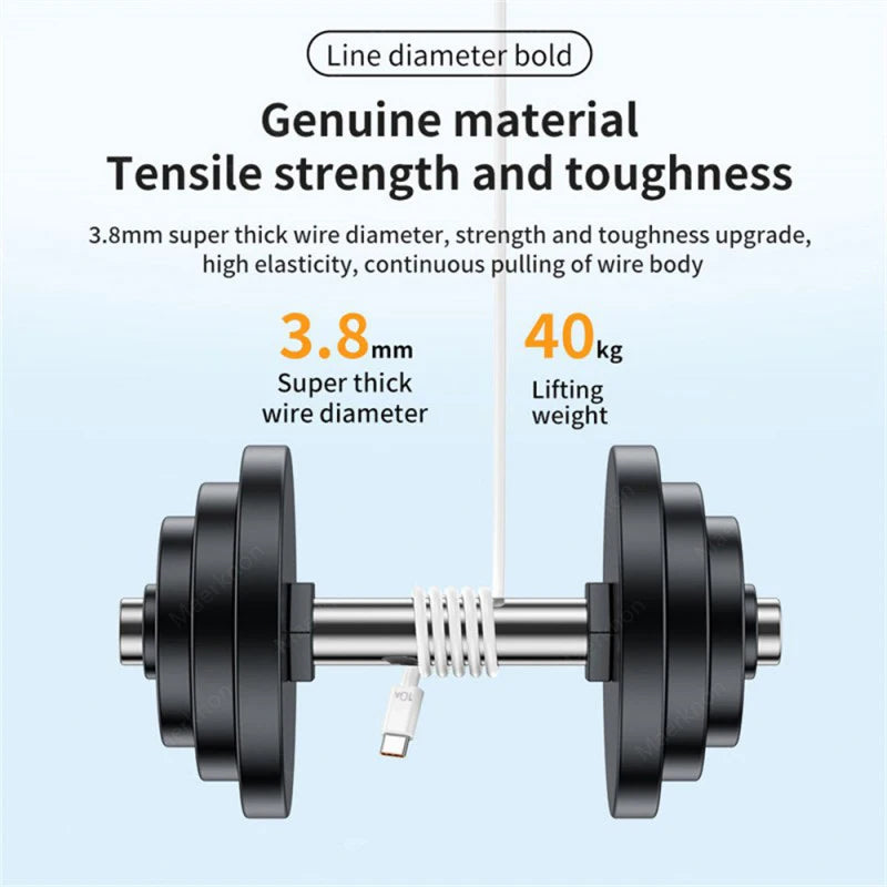 10A 120W USB Type C Cable Super Fast Charge Cable USB C Wire For Huawei Mate 40 Xiaomi Samsung Honor 50 Phone Charger USB Cable