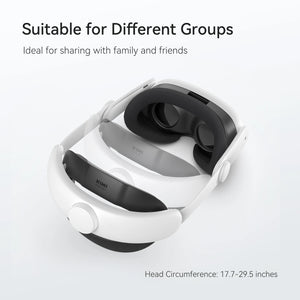 KIWI design Comfort Head Strap Compatible with Quest 3 Adjustable Elite Strap Replacement for Enhanced Support VR Accessories