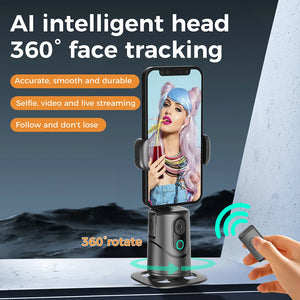 Auto Face Tracking Tripod Gesture Control Auto Tracking Phone Holder Follow-up Gimbal Stabilizer for Tiktok Live Video Recording - Stereotech