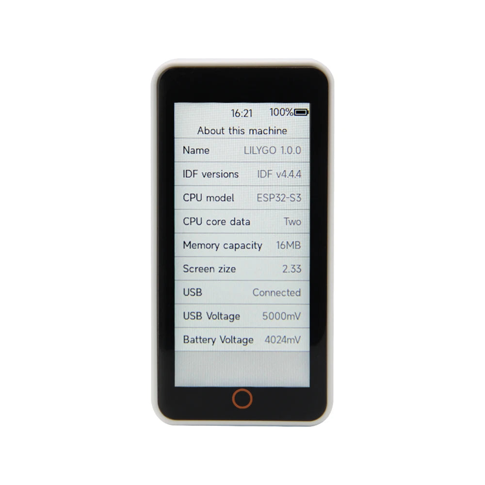 LILYGO® T-Display-S3-Pro ESP32-S3 Touch Display 2.33-inch LCD Development Board I2C Digital Light Sensor Module WiFi Bluetooth