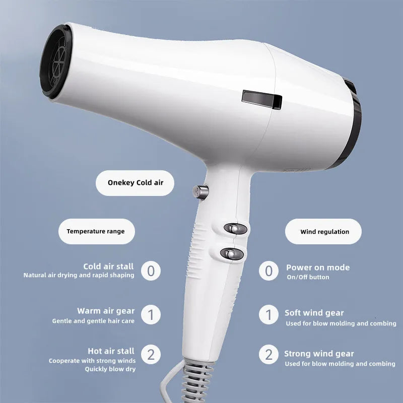 2024 Amazon&#39;s Same High-Speed Hair Dryer 2400W High-Power Quick Drying Hair Salon Dedicated Hair Dryer New Product