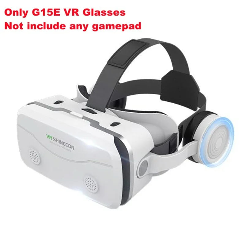 G15E VR Glasses IMAX 3D Movies Virtual Reality VR Glasses Google Cardboard Box VR Helmet for 4.7-7&quot; Phone,Support Game Joystick