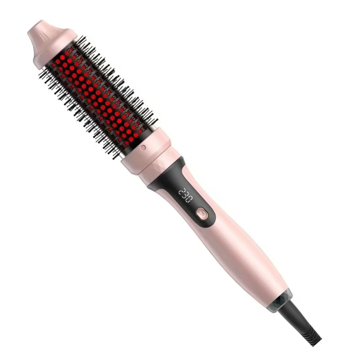 Dual-Use Home Hair Straightening Brush Infrared Curling Iron Two-In-One Non-Damaging Hairdressing Tool Versatile Hair Care