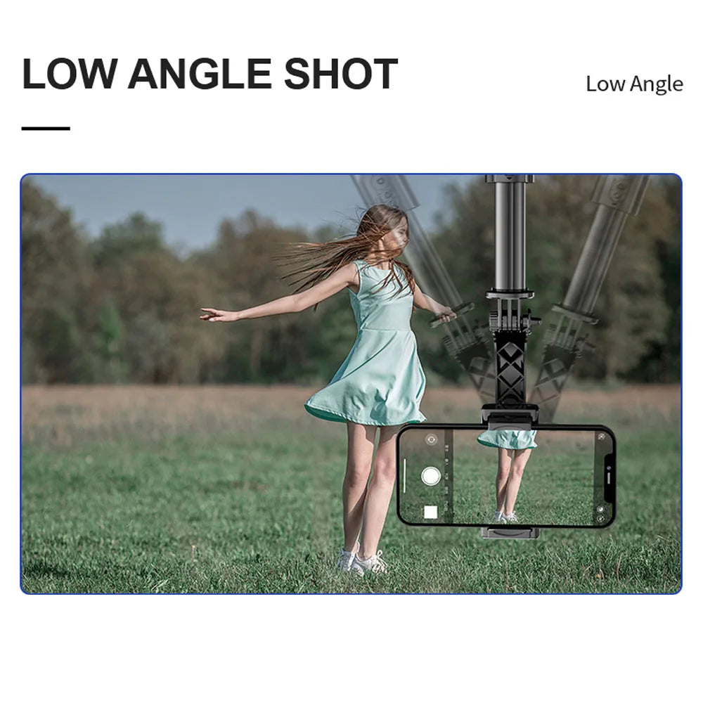 Handheld Gimbal Bluetooth Stabilizer with Tripod selfie Stick Folding Gimbal for Smartphone Samsung Xiaomi iPhone Huawei