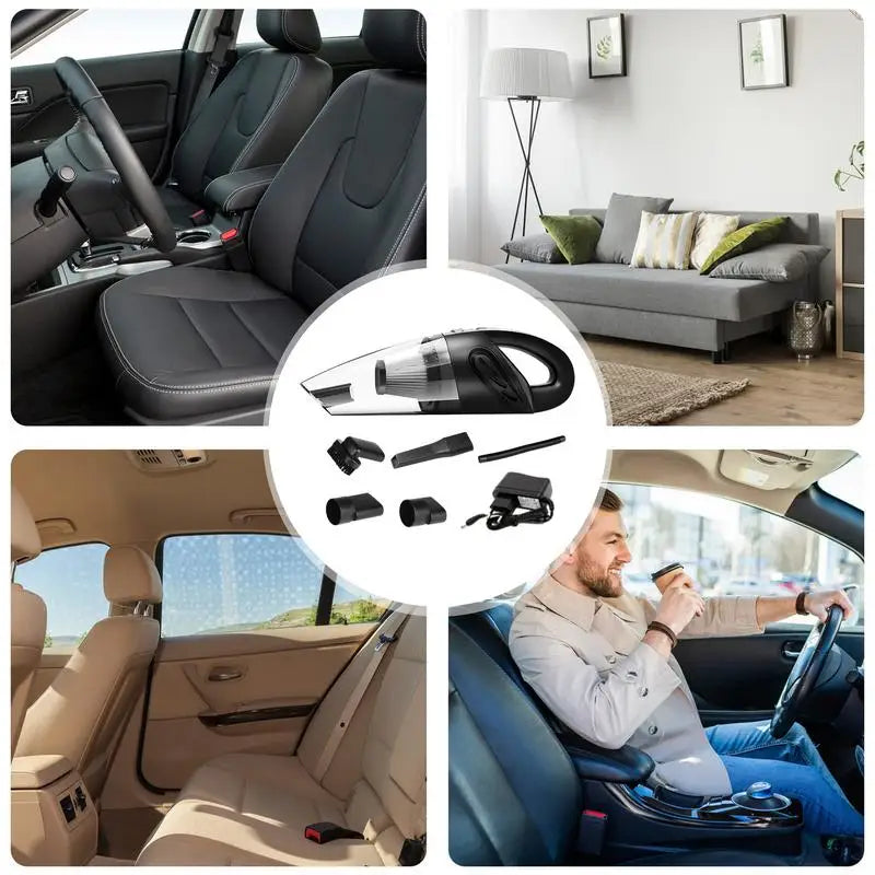 Handheld Car Vacuum Mini Vehicle Vacuum Cleaner Car Vacuum Cleaner Powerful Suction Handheld Car Vaccum Mini Dusts Buster - Stereotech