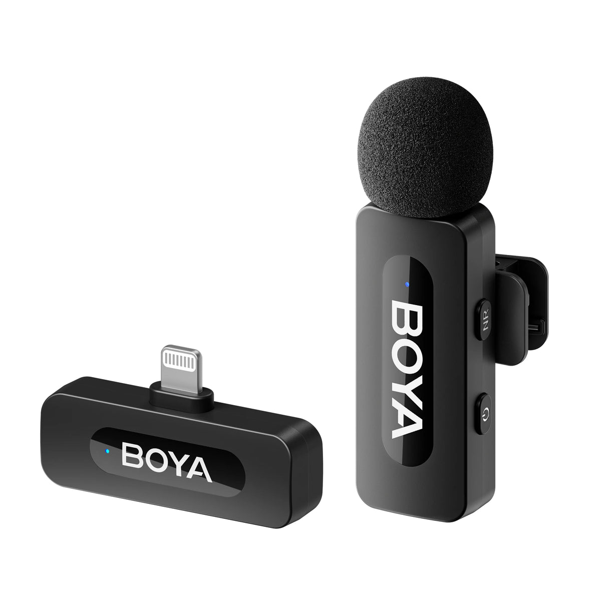 BOYA BY-V3  Wireless Lavalier Lapel Mini Microphone for iPhone Android Smartphone PC Computer Live Streaming Youtube Recording