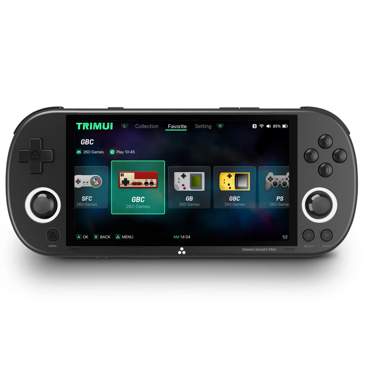 Trimui Smart Pro Handheld Game Console 4.96&#39;&#39;IPS Screen Linux System Joystick RGB Lighting Smartpro Retro Video Game Player Gift