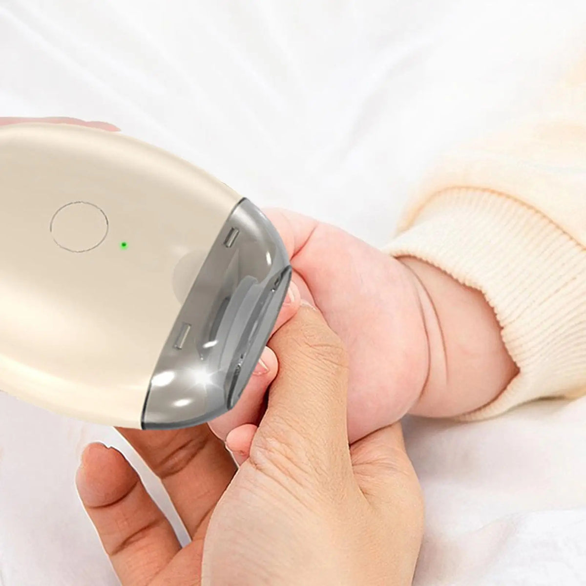 Electric Nail Clipper Nail Grind Polish Multifunction Comfortable 3 Speeds Fingernail Trimmer for Women Men Kids