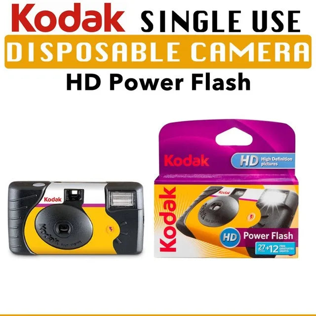 Kodak Single Use One Time Disposable Film Camera 27/39 Exposure Photos ( Daylight / HD Power Flash / FunSaver )