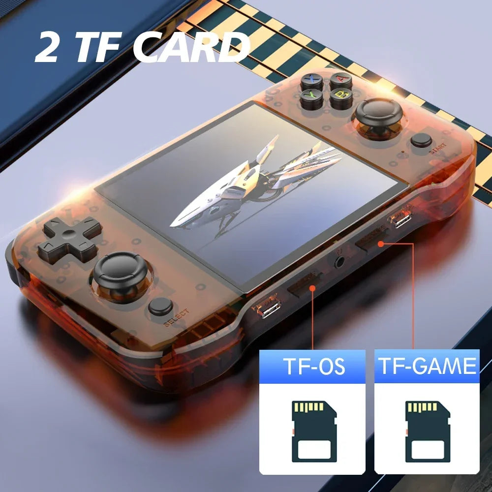 BOYHOM R46S Purple 720*720 4 Inch Ips Screen Built-in WIFI RK3566 Open-Source Retro Handheld Game Console Best Children&#39;s Gifts