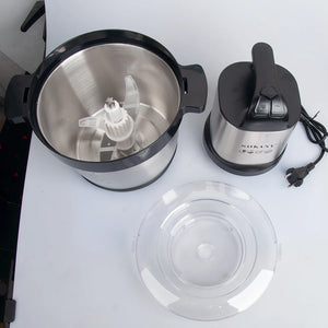 Houselin Meat Grinder Electric, Food Processor 6.5L Stainless Steel Meat Blender Food Chopper for Meat, Vegetables, Nuts