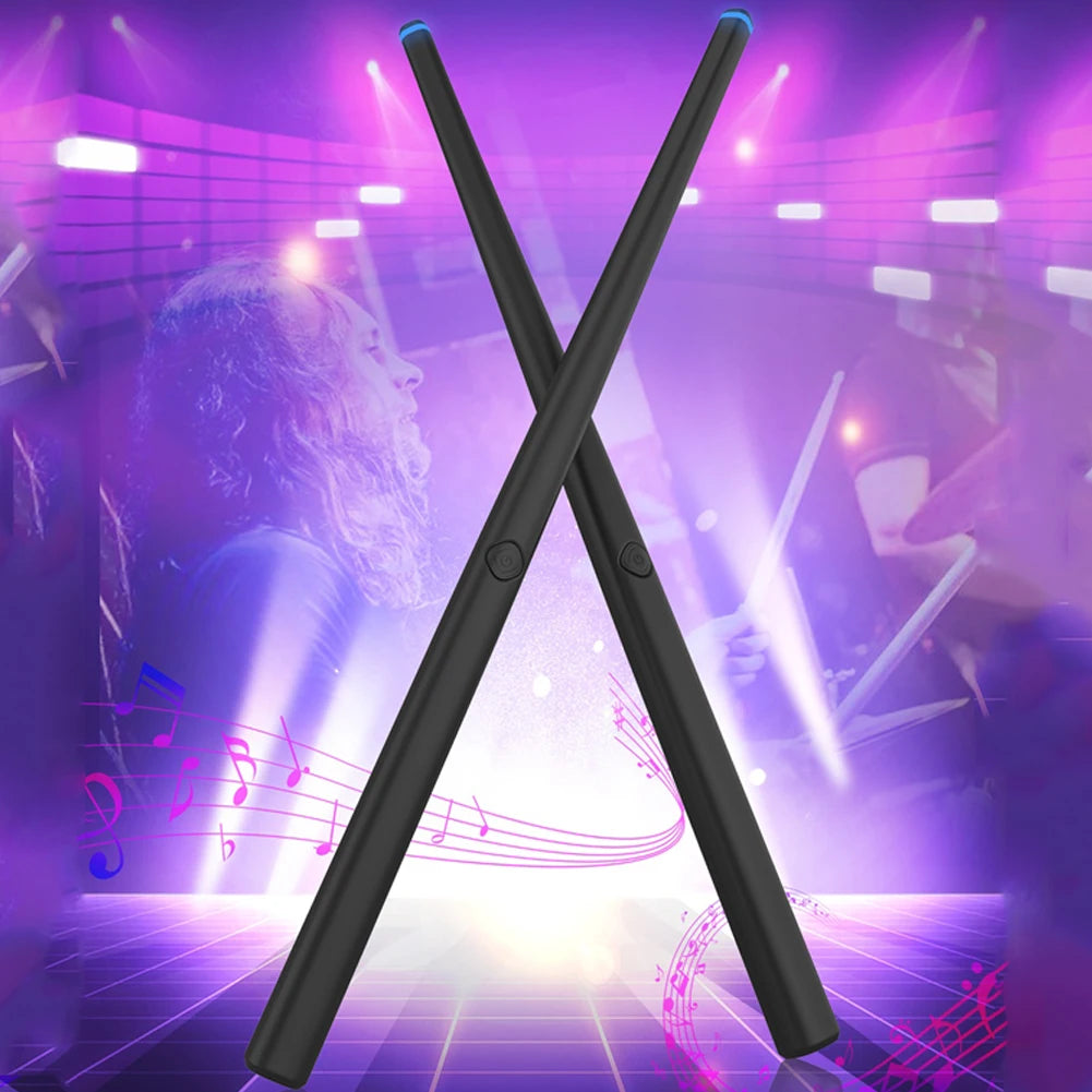 Somatosensory Drum Kit Portable Electronic Air Drumsticks Professional Electronic Drumsticks for Beginners Kids Adults