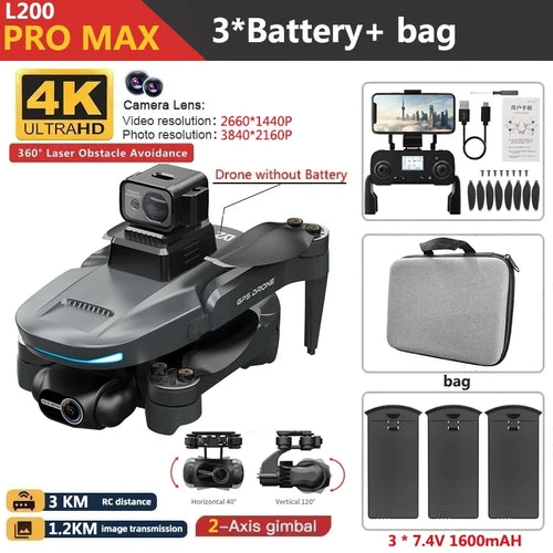 L200 PRO MAX Drone 4K - Stereotech