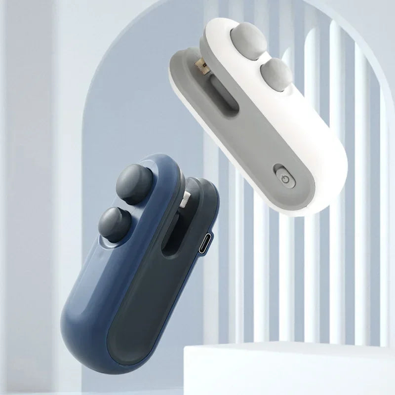 1Pc Mini Heat Bag Sealing Machine Package Sealer Bags Plastic Food Sealer Clip Bag Handheld Sealer Food Packaging Heat Sealer